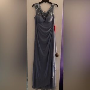 Formal gown. NWT. Blue/grey. Size 10